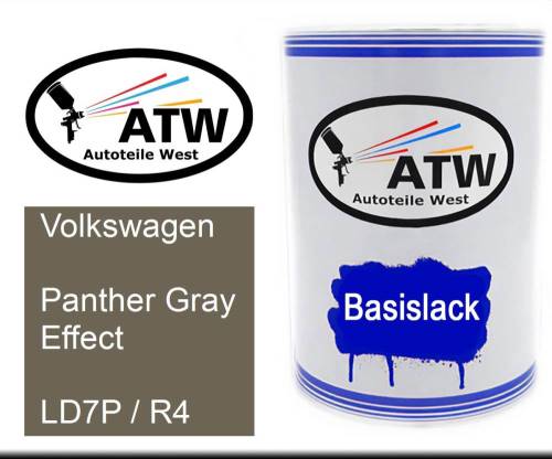 Volkswagen, Panther Gray Effect, LD7P / R4: 500ml Lackdose, von ATW Autoteile West.